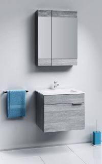 Зеркальный шкаф Aqwella Бриг Br.04.06/Gray